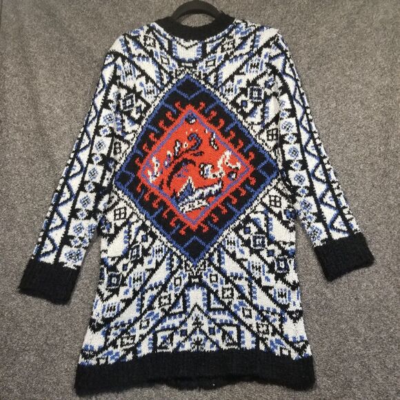 Anthropologie Jealous Tomato Womens Size Small Multicolored Long Line Cardigan - Picture 8 of 9